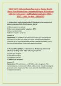 NRNP 6675 Midterm Exam Psychiatric Mental Health &NewLine;Nurse Practitioner Care Across the Lifespan II Questions &NewLine;with Correct Answers and Explanations Latest 2026 &sol; &NewLine;2027 &vert; 100&percnt; Verified &ndash; UPDATED