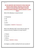 BIO 202 &lpar;ANATOMY AND PHYSIOLOGY II&rpar; FINAL EXAM AND &NewLine;PRACTICE EXAM &sol;NEWEST 2026&sol;2027 ACTUAL EXAM &NewLine;COMPLETE 250 QUESTIONS AND CORRECT DETAILED &NewLine;ANSWERS &lpar;VERIFIED ANSWERS&rpar; &vert;ALREADY GRADED A&plus;&vert;&vert;SURE &NewLine;PASS&excl;&excl;&excl;