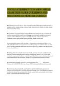 NJ CALA CERTIFICATION VIEW AHEAD&NewLine;EXAM TEST PAPER QUESTIONS AND&NewLine;SOLUTIONS 100 PERCENT CORRECT&NewLine;