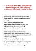 ATI Capstone Proctored Comprehensive Assessment Form B 2025 Study Guide &vert; Questions & Answers&comma; RN Comprehensive Review & Exam Preparation
