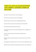 NURS 5432 ACTUAL EXAM QUESTIONS&NewLine;AND CORRECT ANSWERS COMPLETE&NewLine;SOLUTION