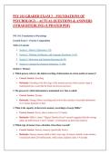 PSY 101 Graded Exam 3 &ndash; Foundations of Psychology &ndash; Actual Questions & Answers &lpar;StraighterLine&rpar; &lpar;Updated PDF&rpar;