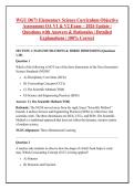WGU D671 Elementary Science Curriculum Objective &NewLine;Assessment OA V1 & V2 Exam &ndash; 2026 Update &vert; &NewLine;Questions with Answers & Rationales &vert; Detailed &NewLine;Explanations &vert; 100&percnt; Correct
