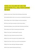 NURS 5432 EXAMS SET SOLVED&NewLine;QUESTIONS FULL SOLUTION EXPERT&NewLine;REVIEW