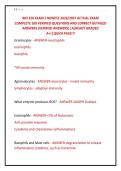 BIO 320 EXAM 2 NEWEST 2026&sol;2027 ACTUAL EXAM &NewLine;COMPLETE 100 VERIFIED QUESTIONS AND CORRECT DETAILED &NewLine;ANSWERS &lpar;VERIFIED ANSWERS&rpar; &vert;ALREADY GRADED &NewLine;A&plus;&vert;&vert;QUICK PASS&excl;&excl;&excl;