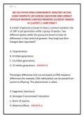 BIO 322 PATHO FINAL EXAM NEWEST 2026&sol;2027 ACTUAL &NewLine;EXAM COMPLETE 100 VERIFIED QUESTIONS AND CORRECT &NewLine;DETAILED ANSWERS &lpar;VERIFIED ANSWERS&rpar; &vert;ALREADY GRADED &NewLine;A&plus;&vert;&vert;LATEST &vert;&vert; SURE PASS&excl;&excl;&excl;