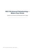 NSG 5140 Advanced Pathophysiology &mdash; Midterm Exam Review&NewLine;Questions and Answers with Rationales&vert; South College&NewLine;