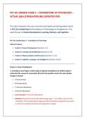 PSY 101 Graded Exam 3 &ndash; Foundations of Psychology &ndash; Actual Questions & Answers &lpar;StraighterLine&rpar; &lpar;Updated PDF&rpar;