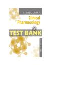 Introductory Clinical Pharmacology 12th Edition Test Bank &vert; Susan M&period; Ford Practice Questions&comma; Medication Administration&comma; Drug Therapy Review & Nursing Exam Preparation