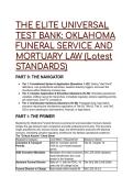 2026&sol;2027 S-Tier Oklahoma Funeral Service & Mortuary Law Test Bank &lpar;55&plus; Q&A&rpar; &vert;  Standards & Licensing Prep
