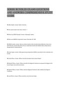 SGRHO BUNDLED EXAMS QUESTIONS&NewLine;AND ANSWERS COMPREHENSIVE STUDY&NewLine;GUIDE