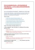 PSY 101 Graded Exam 1 &ndash; Foundations of Psychology &ndash; Actual Q&A &lpar;StraighterLine&rpar; &lpar;Updated PDF&rpar;
