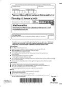 2026 Pearson Edexcel International AS&sol;A Level Pure Mathematics P2&vert;WMA12&sol;01&vert;Question paper&vert;January 2026
