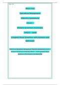 WGU C215 Operations Management Objective Assessment &lpar;C215&rpar; &ndash; Western Governors University &lpar;WGU&rpar; &ndash; 2026 Complete Exam Questions with Answers and Rationales