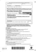2026 Pearson Edexcel International AS&sol;A Level Pure Mathematics P1&vert;WMA11&sol;01&vert;Question paper&vert;January 2026