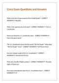 Civics Exam Questions and Answers
