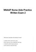 NNAAP Nurse Aide Practice Written Exam 2 PDF &vert; CNA Certification Questions & Answers &vert; Nurse Aide Exam Prep Study Guide