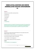 CMSRN &vert;ACTUAL QUESTIONS AND VERIFIED ANSWERS &vert;LATEST 2026&sol;2027 UPDATE&vert;GRADED A&plus;