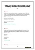 CMSRN TEST &vert;ACTUAL QUESTIONS AND VERIFIED ANSWERS &vert;LATEST 2026&sol;2027 UPDATE&vert;GRADED A&plus;