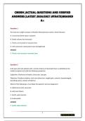CMSRN &vert;ACTUAL QUESTIONS AND VERIFIED ANSWERS &vert;LATEST 2026&sol;2027 UPDATE&vert;GRADED A&plus;