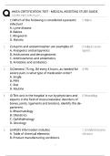 AMCA Medical Assisting Certification Study Guide &sol; Score 100&percnt; &sol; 2025-2026 New Version &sol; Exam Prep & Test Bank&NewLine;&NewLine;