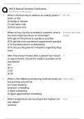 AMCA Medical Assistant Certification Study Guide &sol; Score 100&percnt; &sol; 2025-2026 New Version &sol; Exam Prep & Test Bank&NewLine;&NewLine;