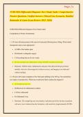 NURS 8026 Differential Diagnosis Test 4 Study Guide &vert; Comprehensive Practice Questions&comma; Verified Answers&comma; Clinical Case Scenarios&comma; Detailed Rationales & Latest Exam Review &lpar;2025&ndash;2026&rpar;