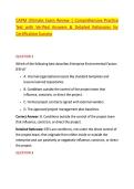 CAPM Ultimate Exam Review &vert; Comprehensive Practice &NewLine;Test with Verified Answers & Detailed Rationales for &NewLine;Certification Success 