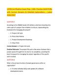 CAPM Certification Exam Prep &vert; 500&plus; Practice QUESTIONs &NewLine;with Correct Answers & Detailed Explanations &ndash; Latest &NewLine;2026&sol;2027