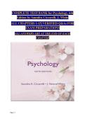 Psychology 6th Edition by Saundra Ciccarelli & J&period; White Complete Test Bank &vert; All Chapters 1&ndash;15 &vert; Verified Questions & Answers for Exam Preparation