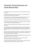 WGU D694 Elementary Health and Physical Education Methods &vert; OA Questions with Answer Rationales &lpar;2026&sol;2027&rpar;All Bundled Here&excl;&excl;&excl;