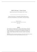 CRST 290 QUIZ 7&colon; NOAH'S FLOOD &vert; QUESTIONS AND ANSWERS &vert; 2026 UPDATE &vert; 100&percnt; CORRECT&period;