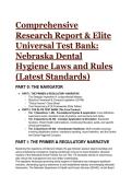 2026&sol;2027 S-Tier Elite Test Bank&colon; Nebraska Dental Hygiene Jurisprudence Laws & Rules &lpar;172 NAC 57&rpar; &vert; 55&plus; Q&A &plus; Rationales