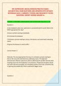 NYC SUPERVISOR I &lpar;SOCIAL SERVICES&rpar; PRACTICE EXAM &vert; &NewLine;ACCURATE REAL EXAM QUESTIONS AND ANSWERS WITH DETAILED &NewLine;RATIONALES EACH &vert; CURRENTLY TESTING AND FREQUENTLY TESTED &NewLine;QUESTIONS &vert;EXPERT VERIFIED GRADED A&plus; 