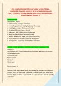 NYC SUPERVISOR PAINTER &lpar;CUNY&rpar; EXAM ACCURATE REAL &NewLine; EXAM QUESTIONS AND ANSWERS WITH DETAILED RATIONALES  &NewLine;EACH &vert; CURRENTLY TESTING AND FREQUENTLY TESTED QUESTIONS &vert; &NewLine; EXPERT VERIFIED GRADED A&plus; 