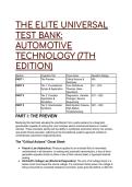 2026&sol;2027 S-Tier Automotive Technology 7th Edition Elite Test Bank &vert; 22&plus; Advanced Diagnostic Scenarios&comma; Distractor Analyses & Rationales