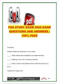 FOA EXAM COMPLETE PACKAGE DEAL