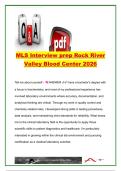 Rock River Valley Blood Center MLS Interview Preparation &vert; 50&plus; Common Interview Questions & Sample Answers &vert; Medical Laboratory Scientist&comma; Blood Banking&comma; Clinical Laboratory & Immunohematology Interview