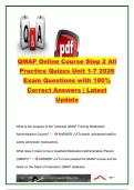 Colorado QMAP Online Course Step 2 Practice Quiz &lpar;Units 1&ndash;7&rpar; &vert; 500&plus; Practice Questions & Verified Answers &vert; Medication Administration&comma; MAR Documentation&comma; Medication Safety