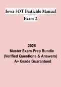 Iowa 3OT Pesticide Manual Exam 2 PDF &vert; Category 3OT Ornamental & Turfgrass Practice Questions&comma; Study Guide & Certification Review 2026