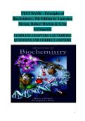 Test Bank for Principles of Biochemistry&comma; 5th Edition &vert; Extensive Exam Questions &colon; Verified Answers &vert; Moran&comma; Horton & Scrimgeour