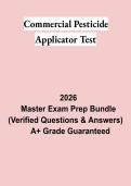Commercial Pesticide Applicator Test PDF &vert; Practice Questions&comma; Study Guide & Certification Exam Review 2026