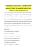CISSP EXAMINATION QUESTIONS WITH VERIFIED ANSWERS &vert; STUDY GUIDE &vert; LATEST UPDATE 2026&sol;2027 &vert; ACTUAL EXAM &vert; PRACTICE QUESTIONS AND ANSWERS &vert; EXAM REVIEW &vert; 100&percnt; CORRECT ANSWERS &vert; VERIFIED SOLUTIONS