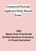 Commercial Pesticide Applicator Study Manual Exam PDF &vert; Practice Questions&comma; Study Guide & Certification Exam Review 2026