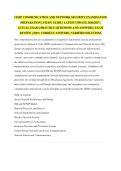 CISSP COMMUNICATION AND NETWORK SECURITY EXAMINATION PREPARATION &vert; STUDY GUIDE &vert; LATEST UPDATE 2026&sol;2027 &vert; ACTUAL EXAM &vert; PRACTICE QUESTIONS AND ANSWERS &vert; EXAM REVIEW &vert; 100&percnt; CORRECT ANSWERS &vert; VERIFIED SOLUTIONS
