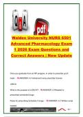 Walden University NURS 6501 Advanced Pharmacology Exam 1 2026 &vert; 350&plus; Practice Questions & Verified Answers &vert; Pharmacokinetics&comma; Pharmacodynamics&comma; Antibiotics&comma; Prescriptive Authority & Drug Therapy