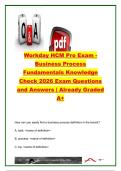 Workday HCM Pro Business Process Fundamentals Knowledge Check 2026 &vert; 100&plus; Practice Questions & Verified Answers &vert; Business Process Configuration&comma; Security Policies&comma; Condition Rules