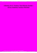 Infantry ALC Tactics Test Study Guide 2026&sol;2027 &vert; Army Infantry Tactics Review&comma; Practice Questions&comma; Leadership Training & Exam Prep