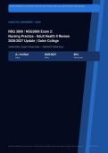 NSG 3800 Exam 2 Adult Health II Nursing Actual Exam 2026&sol;2027 &ndash; 100&percnt; Verified &vert; Detailed Rationales &ndash; Pass Guaranteed &ndash; A&plus; Graded 