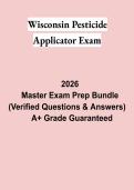 Wisconsin Pesticide Applicator Exam PDF &vert; Practice Questions&comma; Study Guide & Commercial Certification Review 2026
